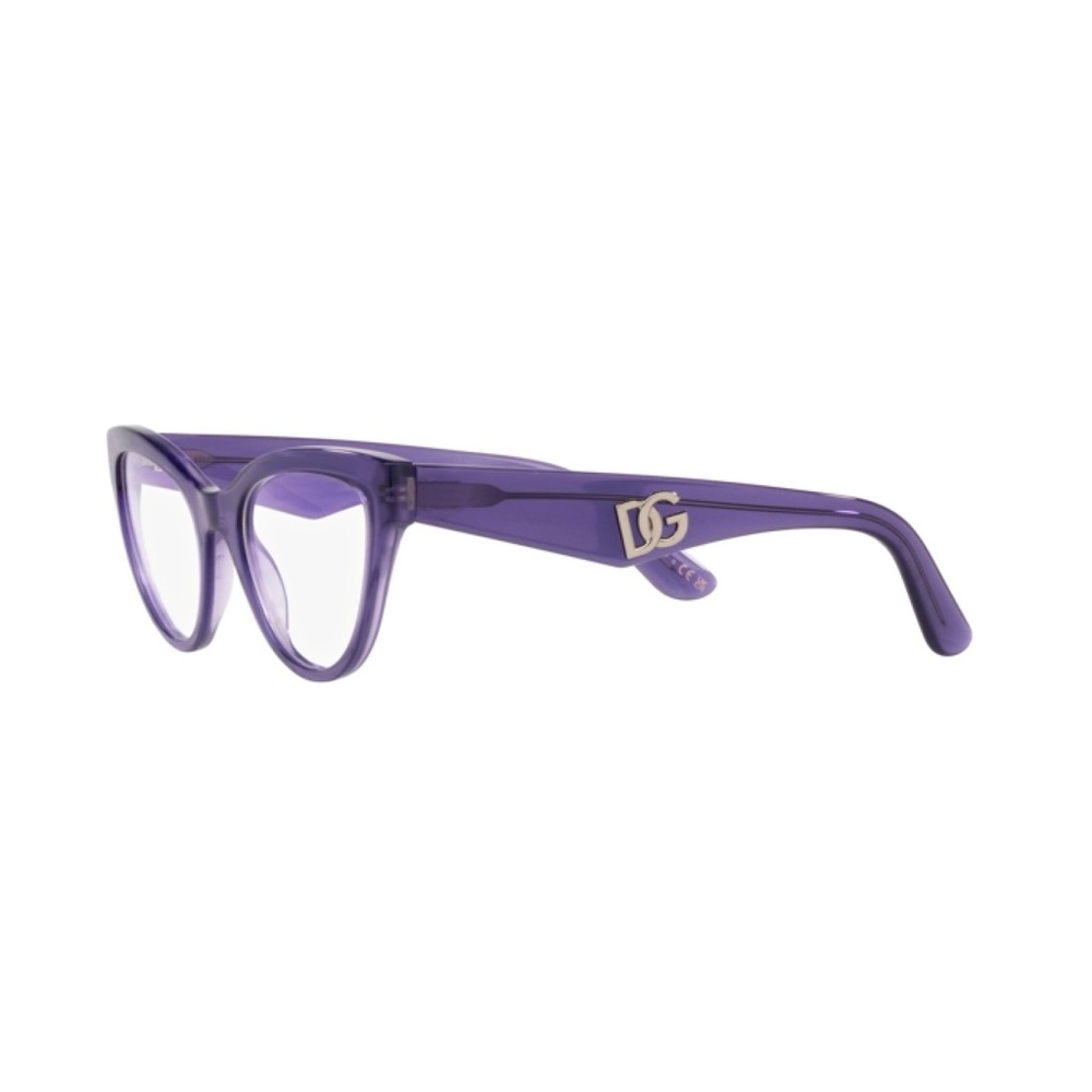 👓 DOLCE & GABBANA- Fashions Women’s Optical- SKU: DG 3372 - 3407 FLEUR PURPLE